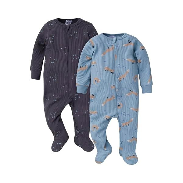 2-pack Thermal Footed Sleep